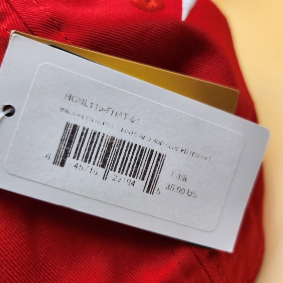 Tosa Brooklyn Royal Giants Hat Cap Fitted Mens 7 3/8‎ Red Blue Baseball - Picture 3 of 8